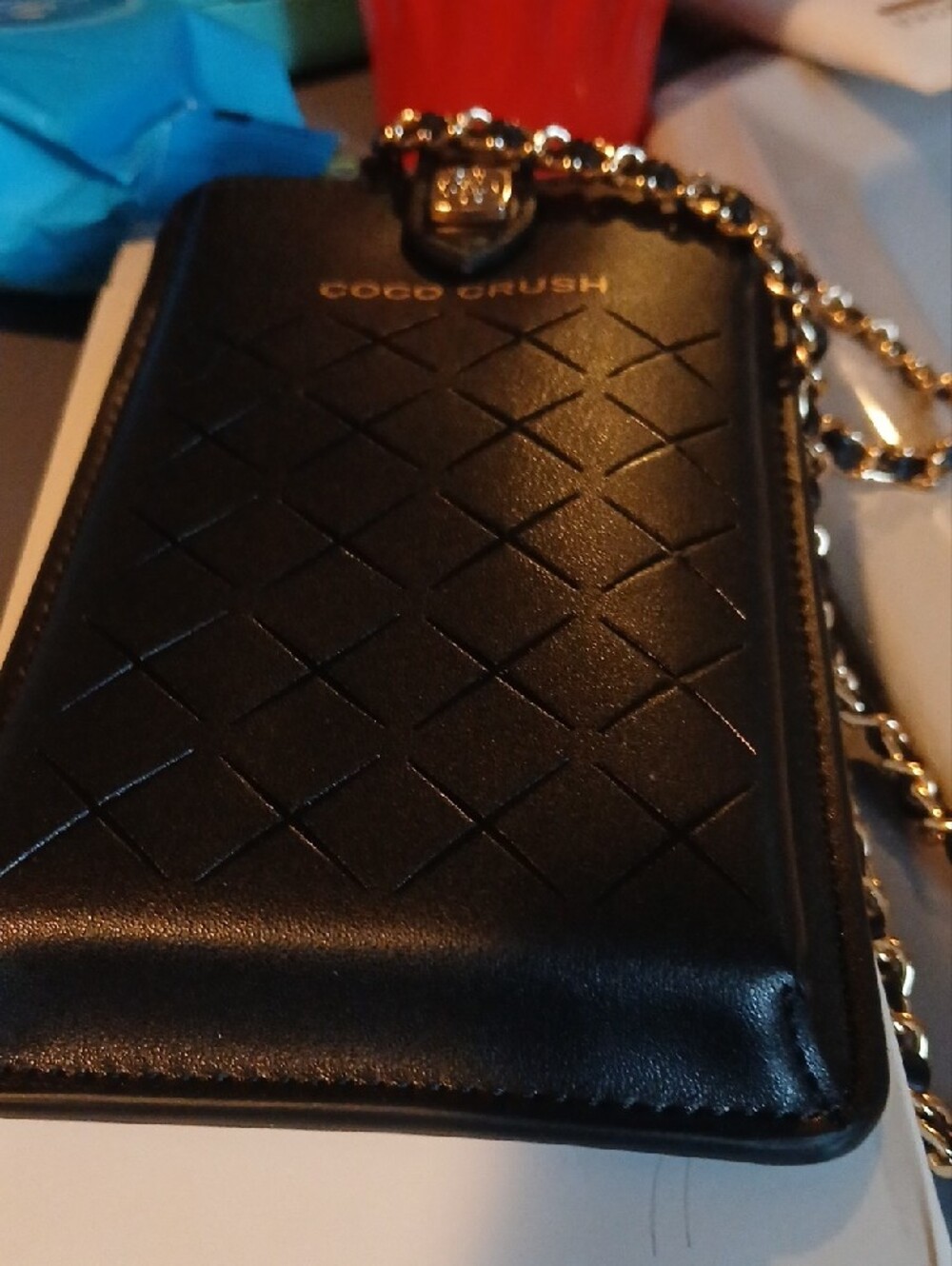 Chanel Coco Crush Quilted Black Leather Crossbody Phone Bag - Picture 3 of 4